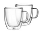 12.5 oz. Clear Glass Coffee Mug (Set of 2)