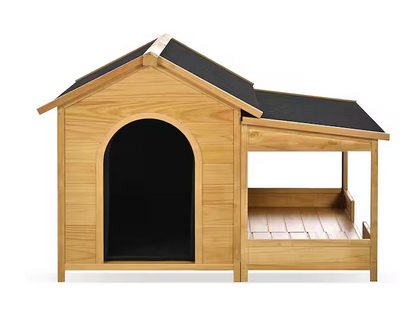 Large Outdoor Dog House with Insulated Liner for Winter