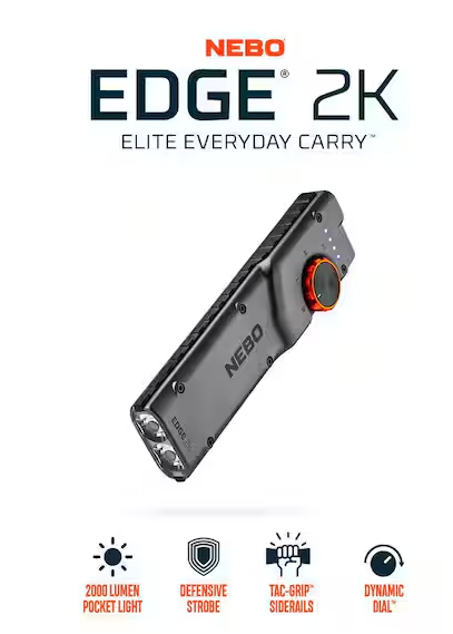 2000 Lumens RC Battery LED Pocket Flashlight