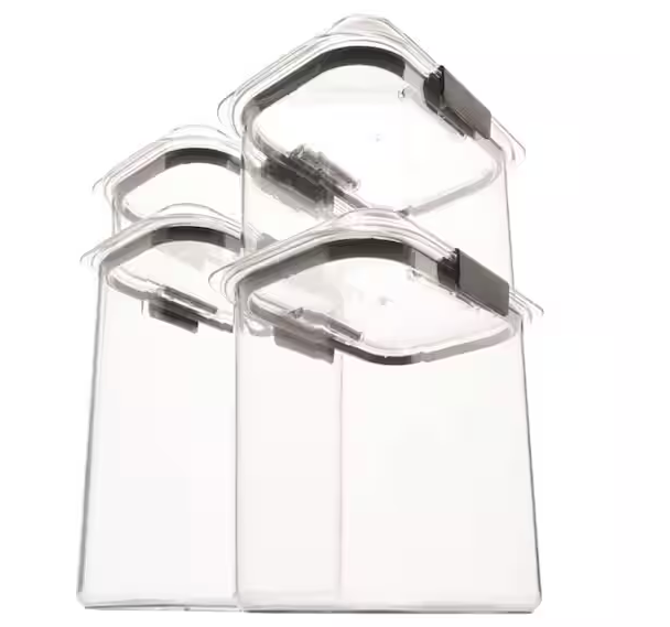 Brilliance 4-Piece Pantry Food Storage Container Set