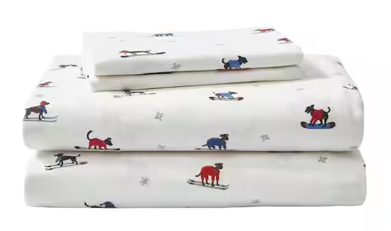Graphic Flannel Sheet Set