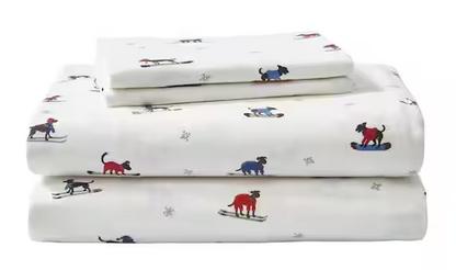 Graphic Flannel Sheet Set