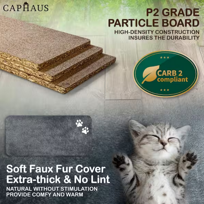 Dark Grey Cat Tower for Indoor Cats