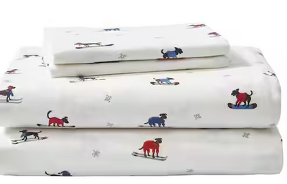 Graphic Flannel Sheet Set