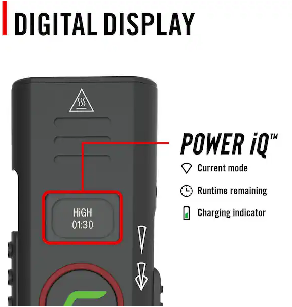 2000 Lumens Battery Powered Rechargeable Flashlight