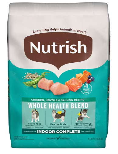 Nutrish Indoor Complete Chicken and Salmon, 18 lbs.