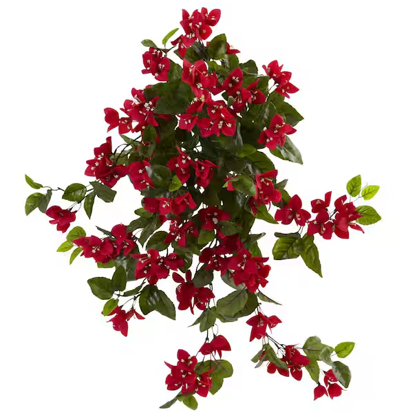 28 in. Bougainvillea Hanging Bush Artificial Plant