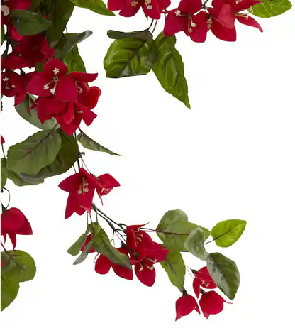 28 in. Bougainvillea Hanging Bush Artificial Plant