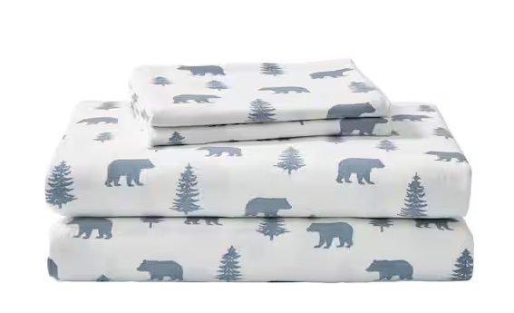 Graphic Flannel Sheet Set