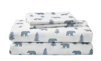 Graphic Flannel Sheet Set