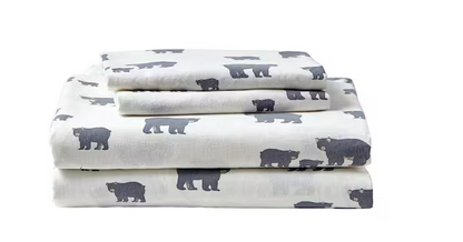 Graphic Flannel Sheet Set