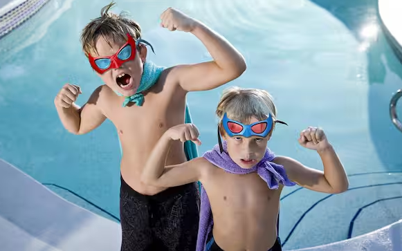 Blue and Red Splash Heroes Swim Goggles (2-Pack)