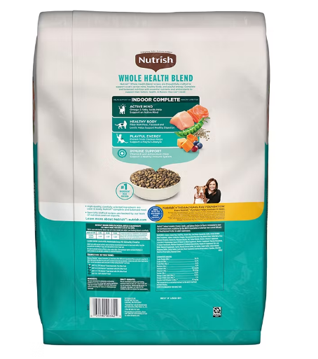 Nutrish Indoor Complete Chicken and Salmon, 18 lbs.