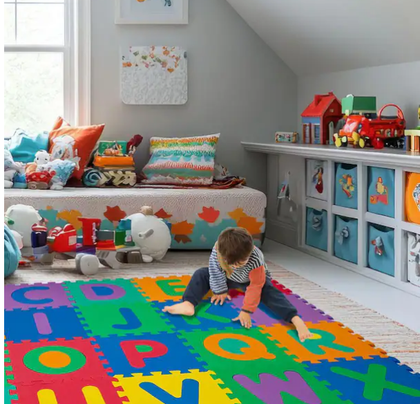 26-Piece Interlocking Foam Tile Play Mat