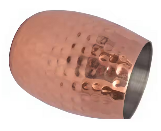 16 oz. Double Wall Hammered Copper Tumbler (4-Pack)