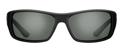 Triton Polarized Sunglasses Matte Black Frame with Smoke Lens