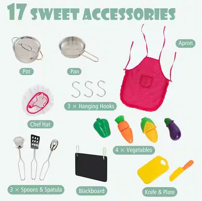 Double-Sided Pretend Play Kitchen