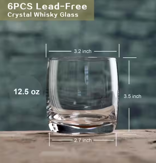 12.5 oz. Drinking Transparent Rocks Glasses