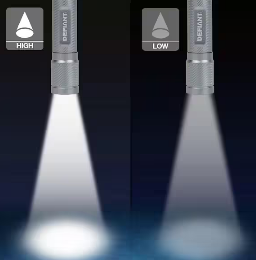 500 Lumens LED Rechargeable Aluminum Flashlight (2-Pack)