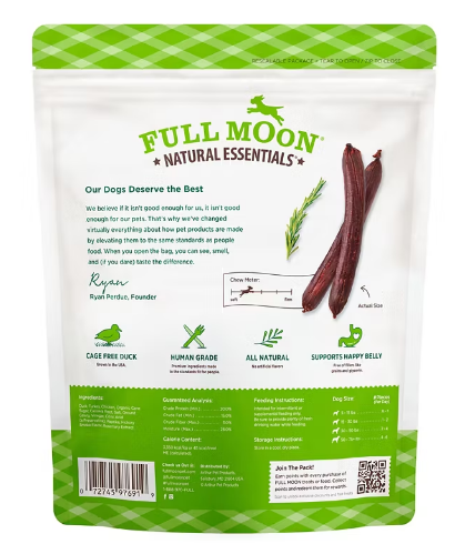 All Natural Human Grade Dog Treats - Duck Sticks, 26 oz.