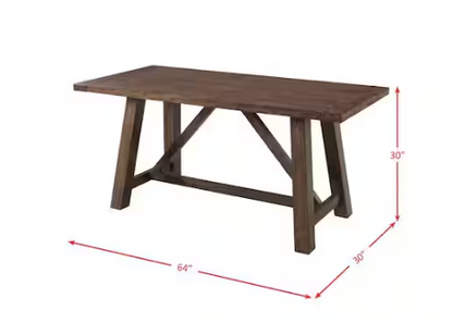 6-Piece Dining Table Set with 4 Side Chairs and Bench