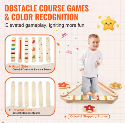 6-Piece Wooden Toddler Balance Boards