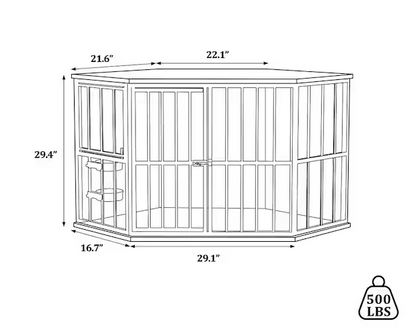 Dog Crate Furniture Corner Indoor Dog Kennel