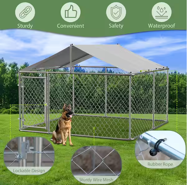 Outdoor Large Dog Kennel Pet Playpen Poultry Cage