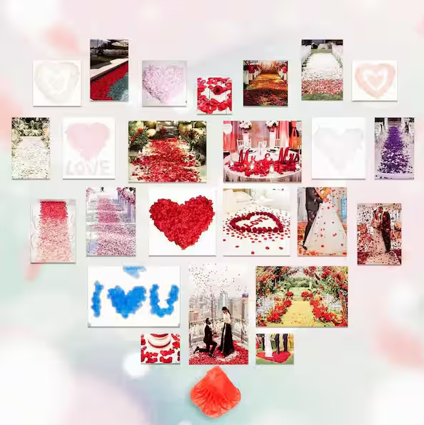 14 in. Red Outdoor Artificial Flowers UV Resistant