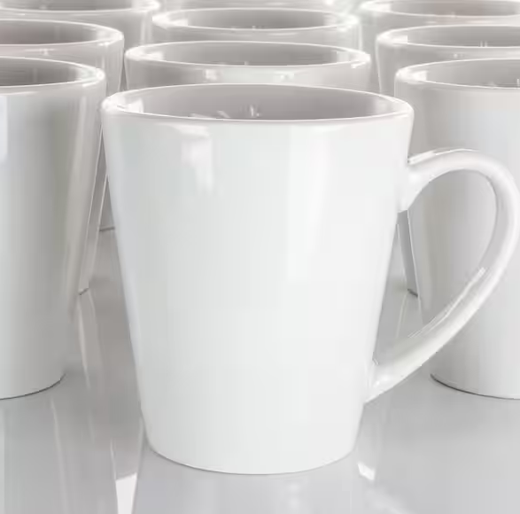 Holt 10 oz. White Porcelain Mug (Set of 12)