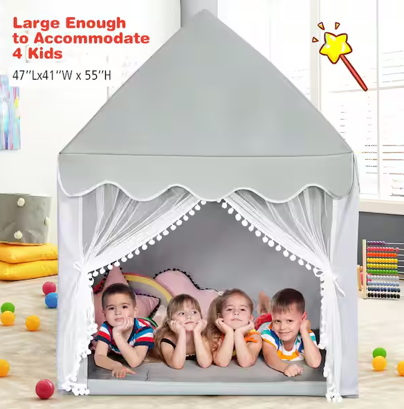 Kids Play Tent Large Playhouse with Mat