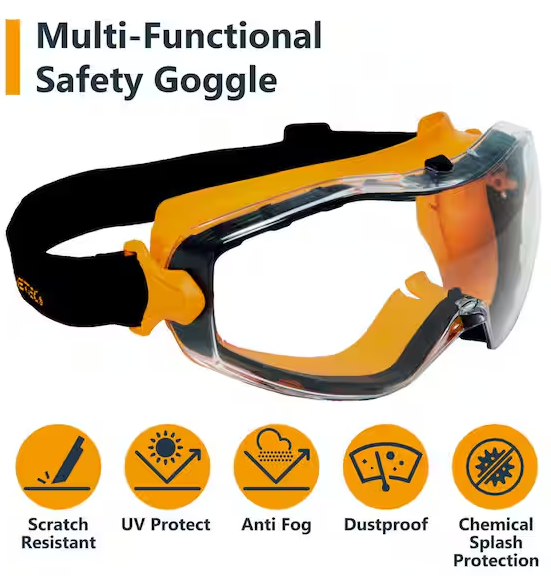 Scratch and Impact Resistant Safety Glasses for Woodworking