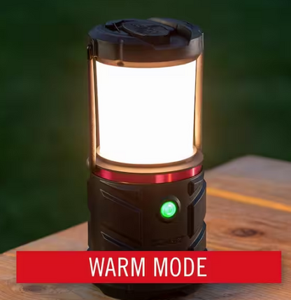 1250 Lumens Alkaline Battery Dual Power Camping Lantern Flashlight