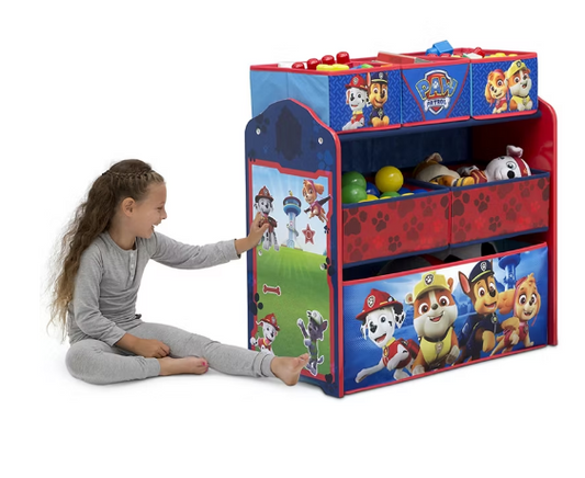 PAW Patrol 6-Bin Design & Store Toy Organizer