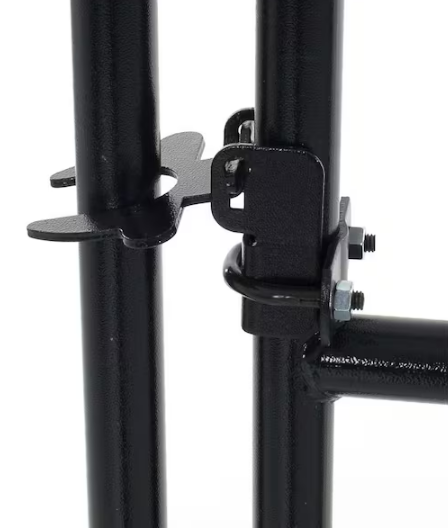 6 ft. H x 5 ft. W Black Metal Kennel Fence Panel