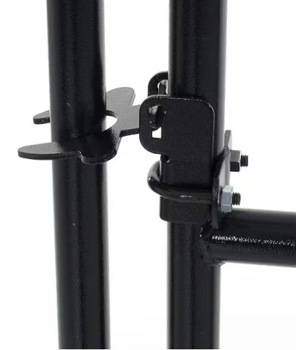 6 ft. H x 5 ft. W Black Metal Kennel Fence Panel