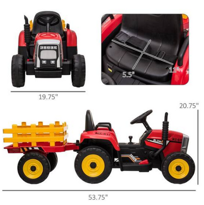 12-Volt Battery Powered Electric Tractor Toy