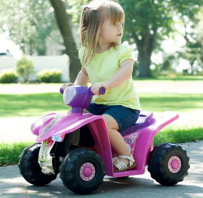 Battery Powered Ride on Toy 4-Wheeler in Pink/Purple
