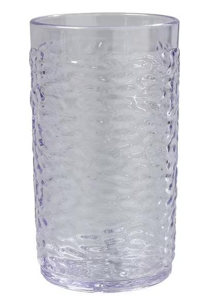 Plastic Pebble Optic Tumbler in Clear (Case of 24)