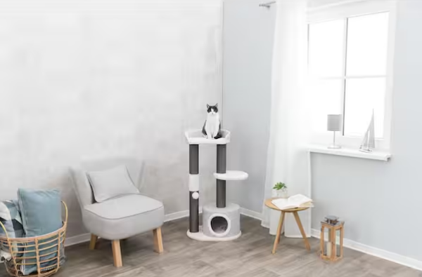 Brown/Beige Pillar Cat Tree