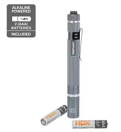 120 Lumens Aluminum Pen Light with UV Function