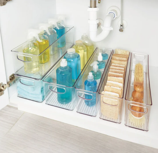 Linus Deep Storage Bins, 6-piece Set