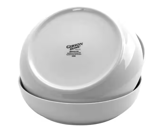 8.5 in. White Dinner and Serving Bowl (Set of 4)