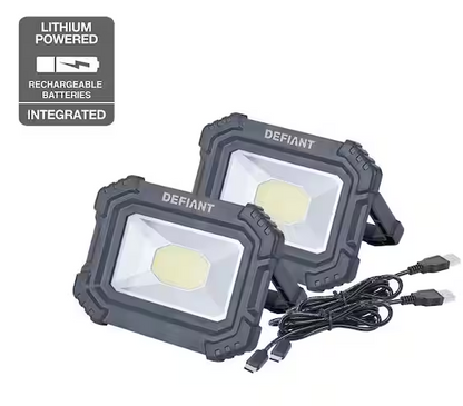2-Pack 3500 Lumens Rechargeable Magnetic Utility Light