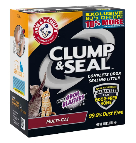 Clump & Seal Multi-Cat Odor Blasters, 31 lbs