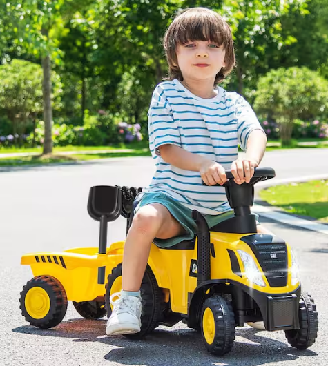Caterpillar 5 in. Kids Ride on Tractor Toy