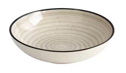 Gia 24 Piece Stoneware Dinnerware Set in Cream