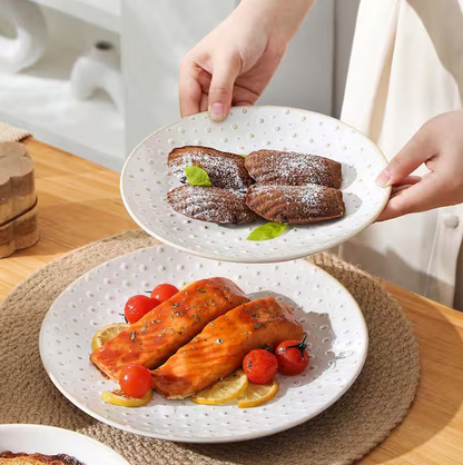 16-Piece White Stoneware Dinnerware Set