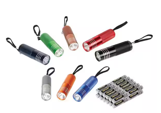 60 Lumens Aluminum Flashlight (8-Pack)