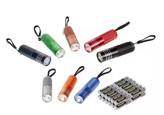 60 Lumens Aluminum Flashlight (8-Pack)
